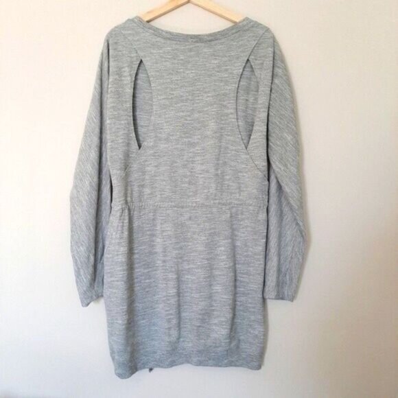RAG & BONE Knit Sibella Drawstring Waist Dress Grey Sz M - Picture 12 of 16